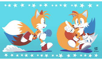 GABS SAM Artwork of Tails Running