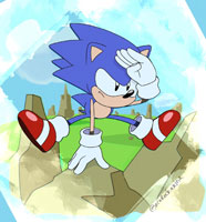 Classic Sonic, by OcaRockaRina