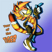 Tiger Guy Art by SuperSparkey