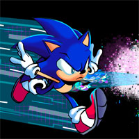 Sonic running sticker, by Chipchapp