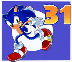 FuschiaFlare Sonic 31 Years Art