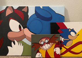 Izzy Sonic art examples