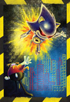 Eggman & Metal Sonic Poster by MugiMikey