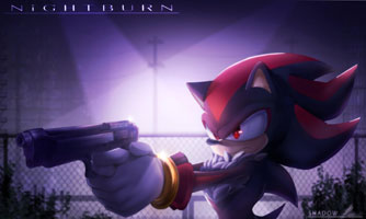 NiiGHTBURN Art of Shadow the Hedgehog