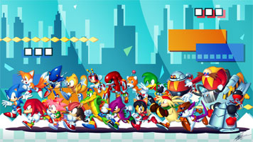 Sonic Mania group composition, by Tyler McGrath