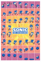 Sonic in movement poster by Tyson Hesse